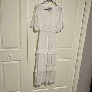 A. Calin by Flying Tomato Fiona Maxi Dress White